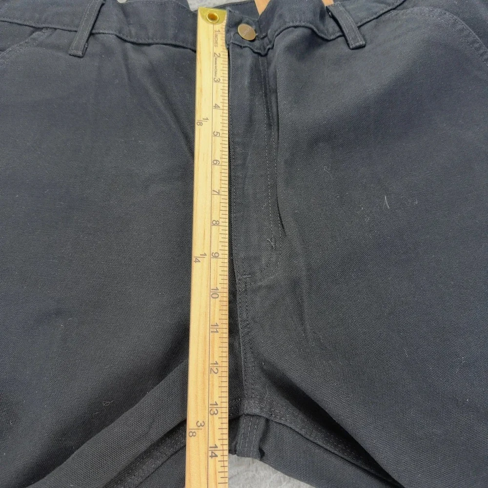 Carhartt Jeans Mens 40x32 Black Loose Straight Washed Duck Dungaree Orginal Fit